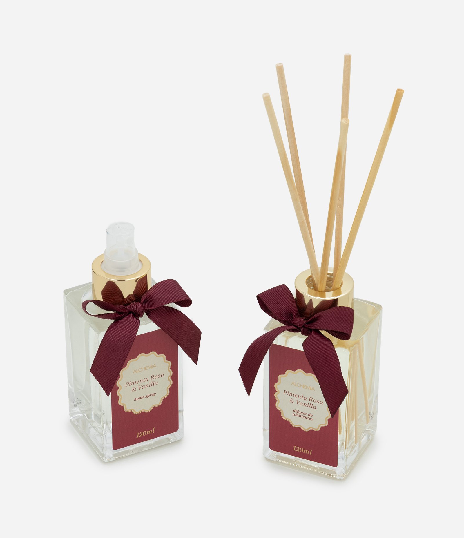 Kit Difusor de Ambientes e Home Spray Alchemia Pimenta Rosa  KIT 3