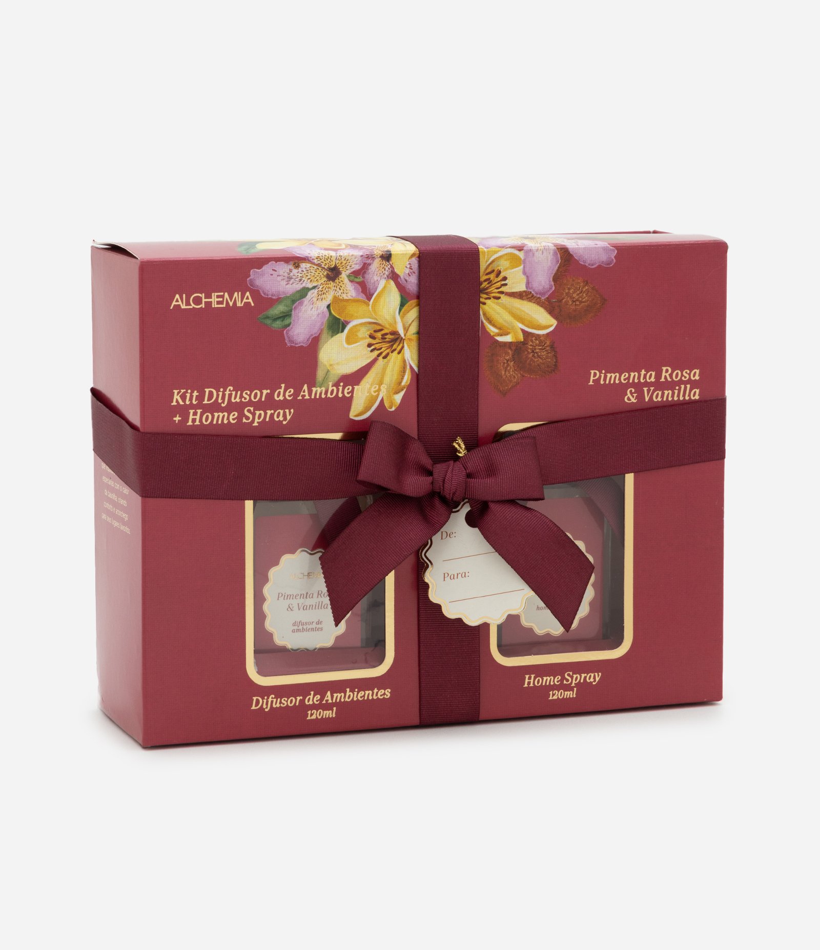 Kit Difusor de Ambientes e Home Spray Alchemia Pimenta Rosa  KIT 5