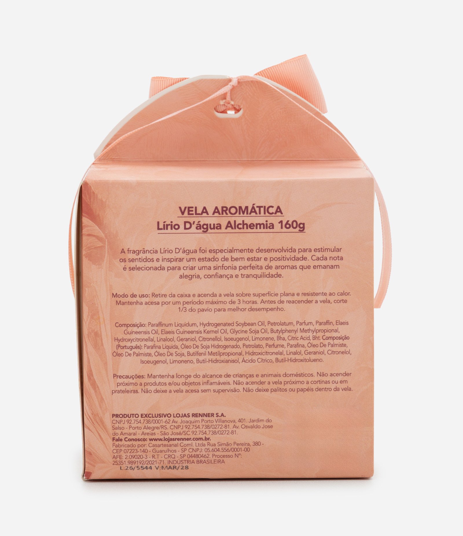Vela Aromatica Alchemia Lirio D'Agua  KIT 3