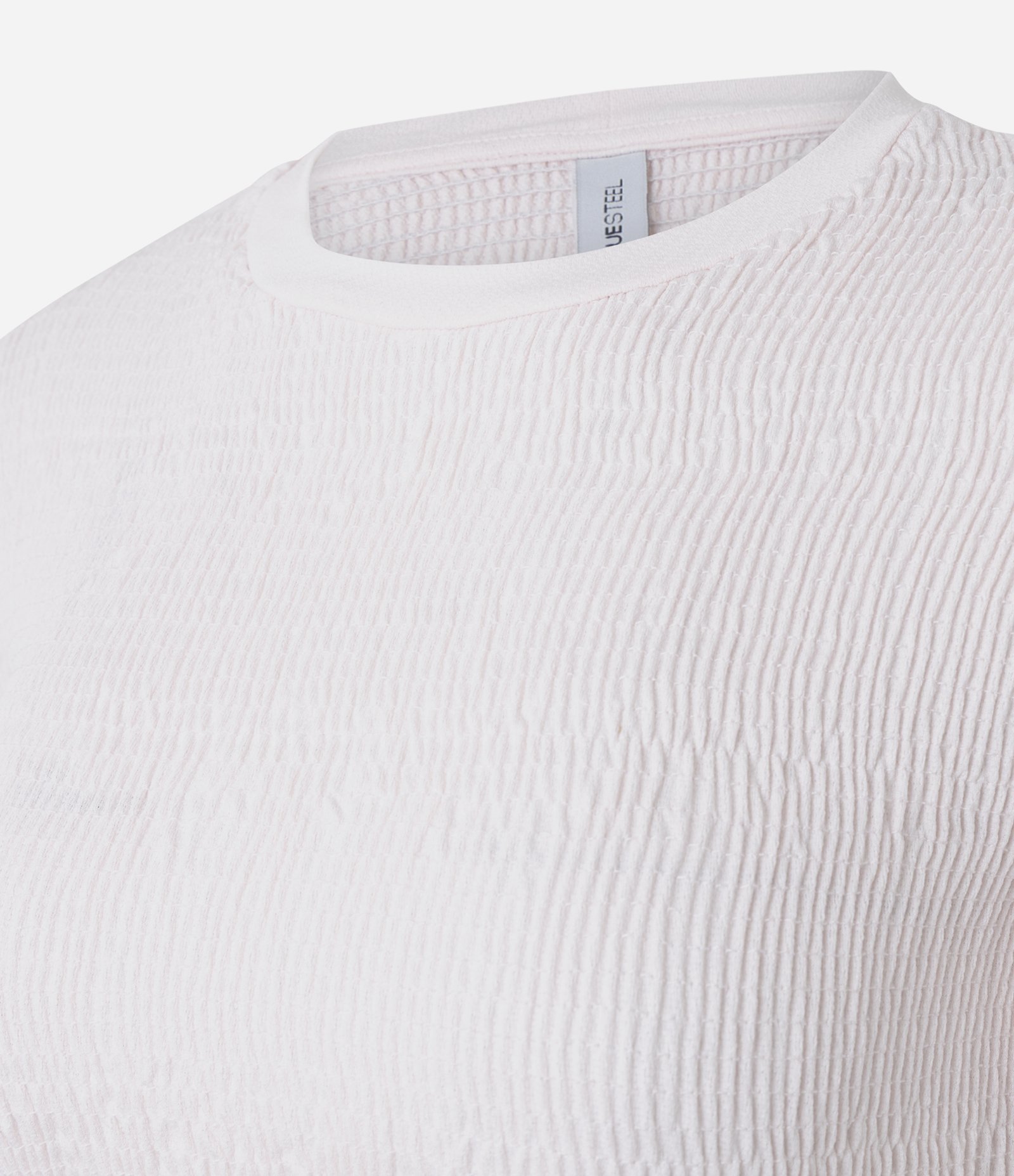 Blusa em Crepe Texturizado com Franzidos Rosa Claro 6