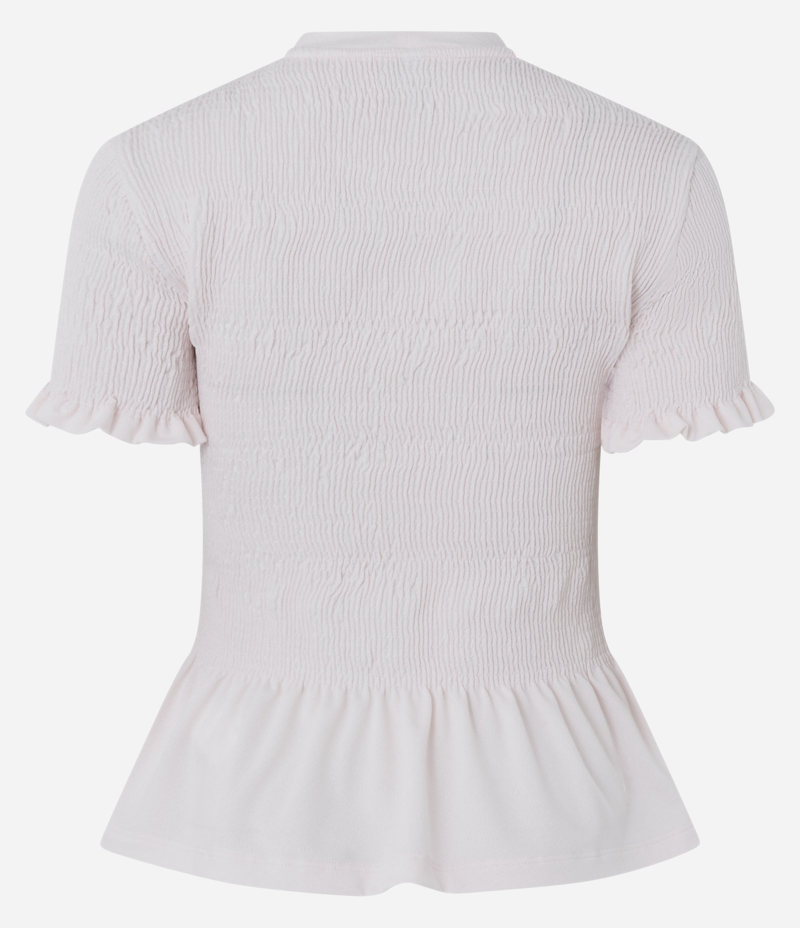 Blusa em Crepe Texturizado com Franzidos Rosa Claro 7
