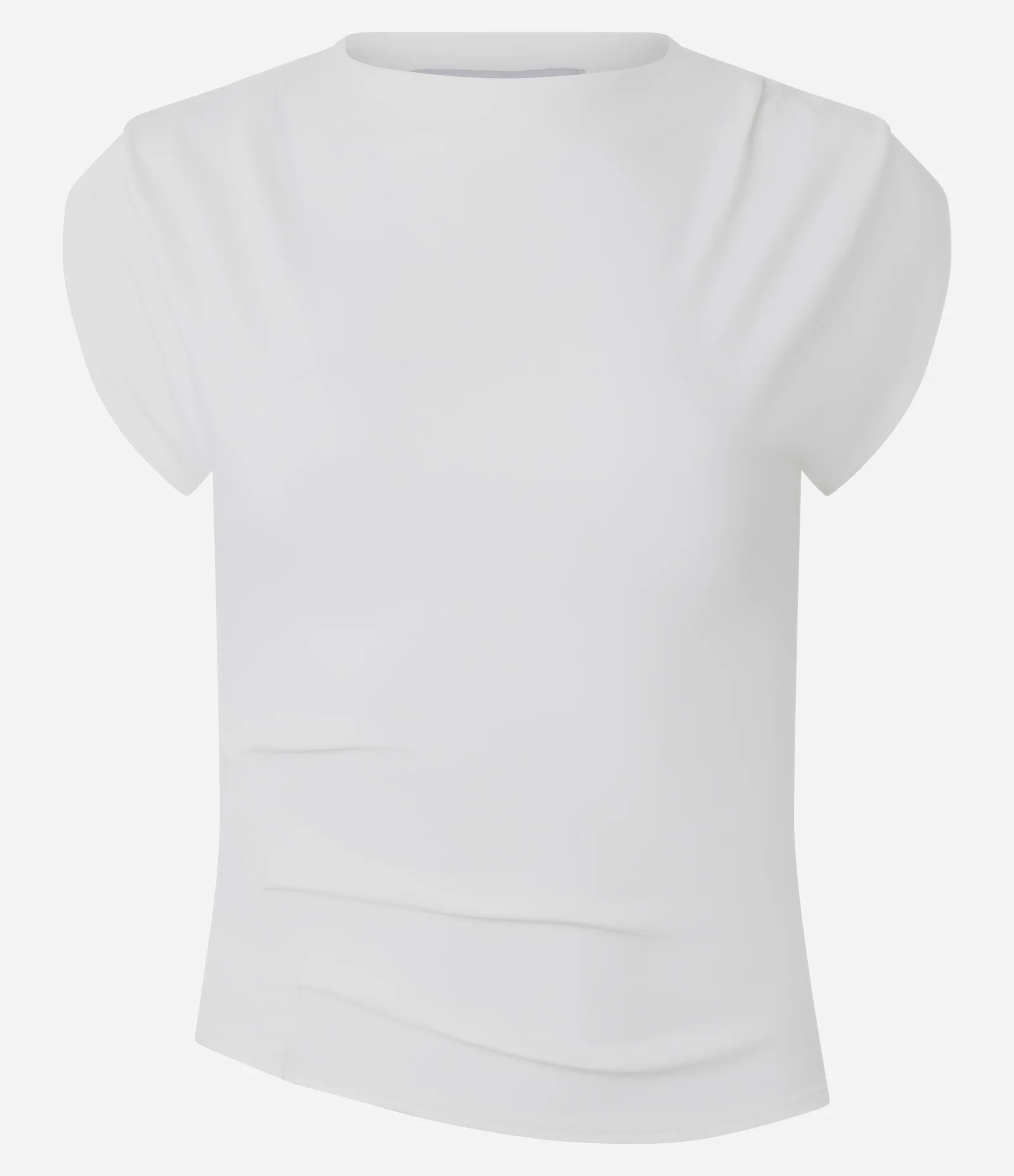 Blusa em Ponto Roma com Pregas no Ombro e Cintura Branco 5