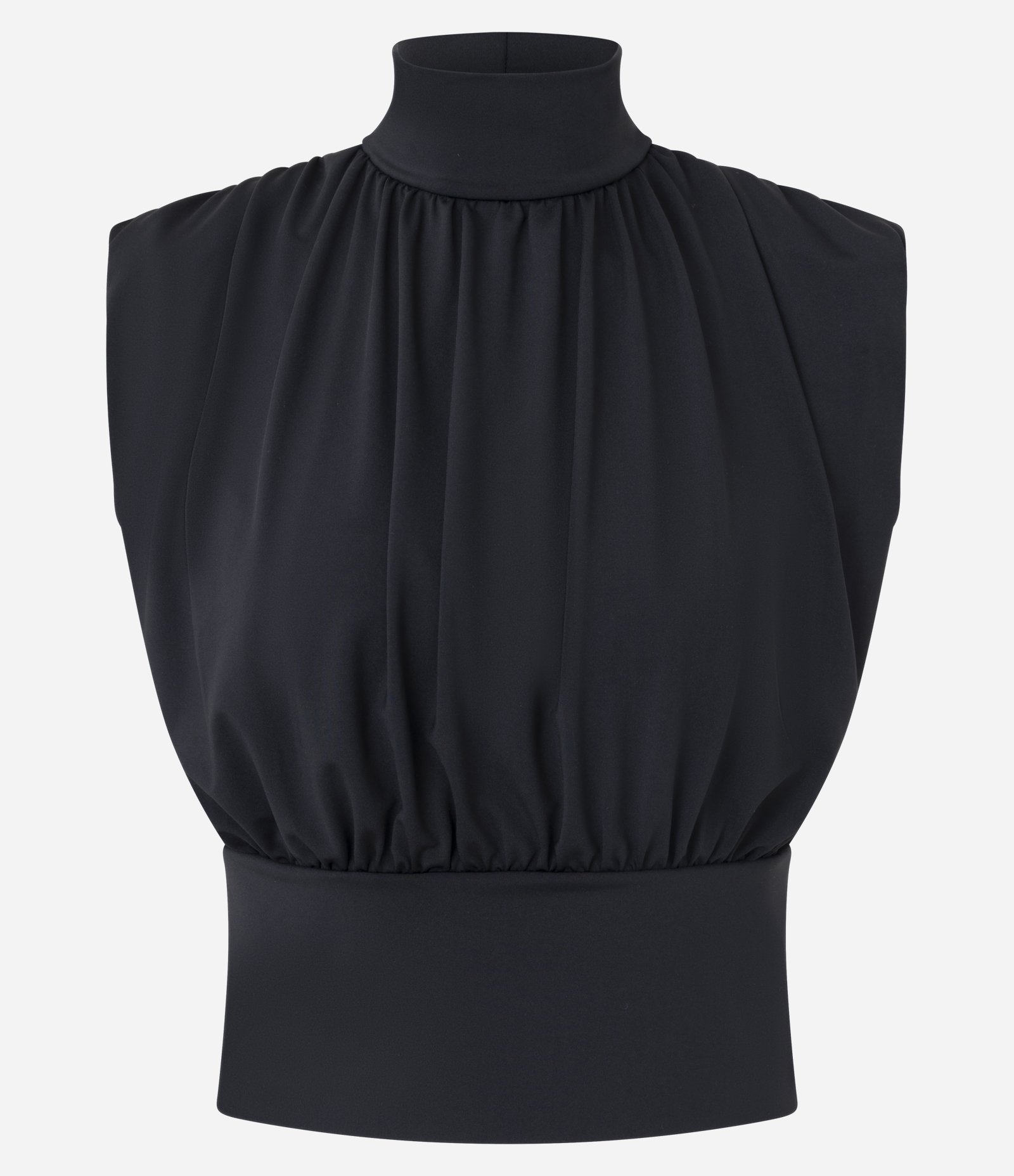 Blusa Sem Manga com Decote Canoa Preto 5