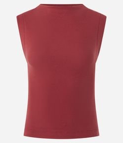 Blusa em Algodão com Gola Canoa