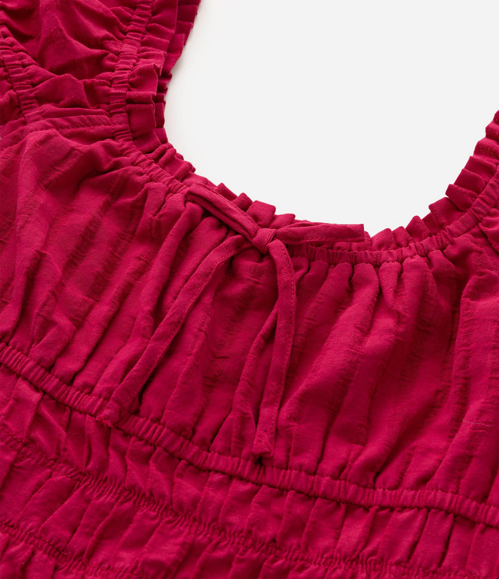Vestido Evasê Infantil em Algodão com Lastex – Tam 7 a 16 Anos Vermelho 5