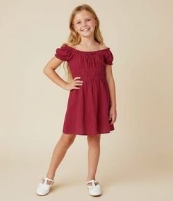Vestido Evasê Infantil em Algodão com Lastex – Tam 7 a 16 Anos