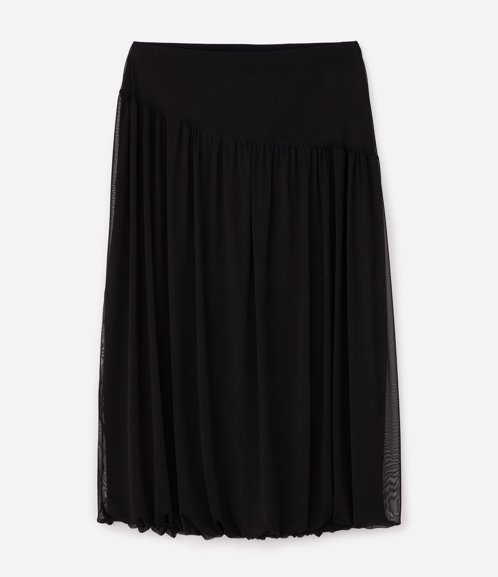 Saia Balonê Midi em Tule Curve & Plus Size Preto 5