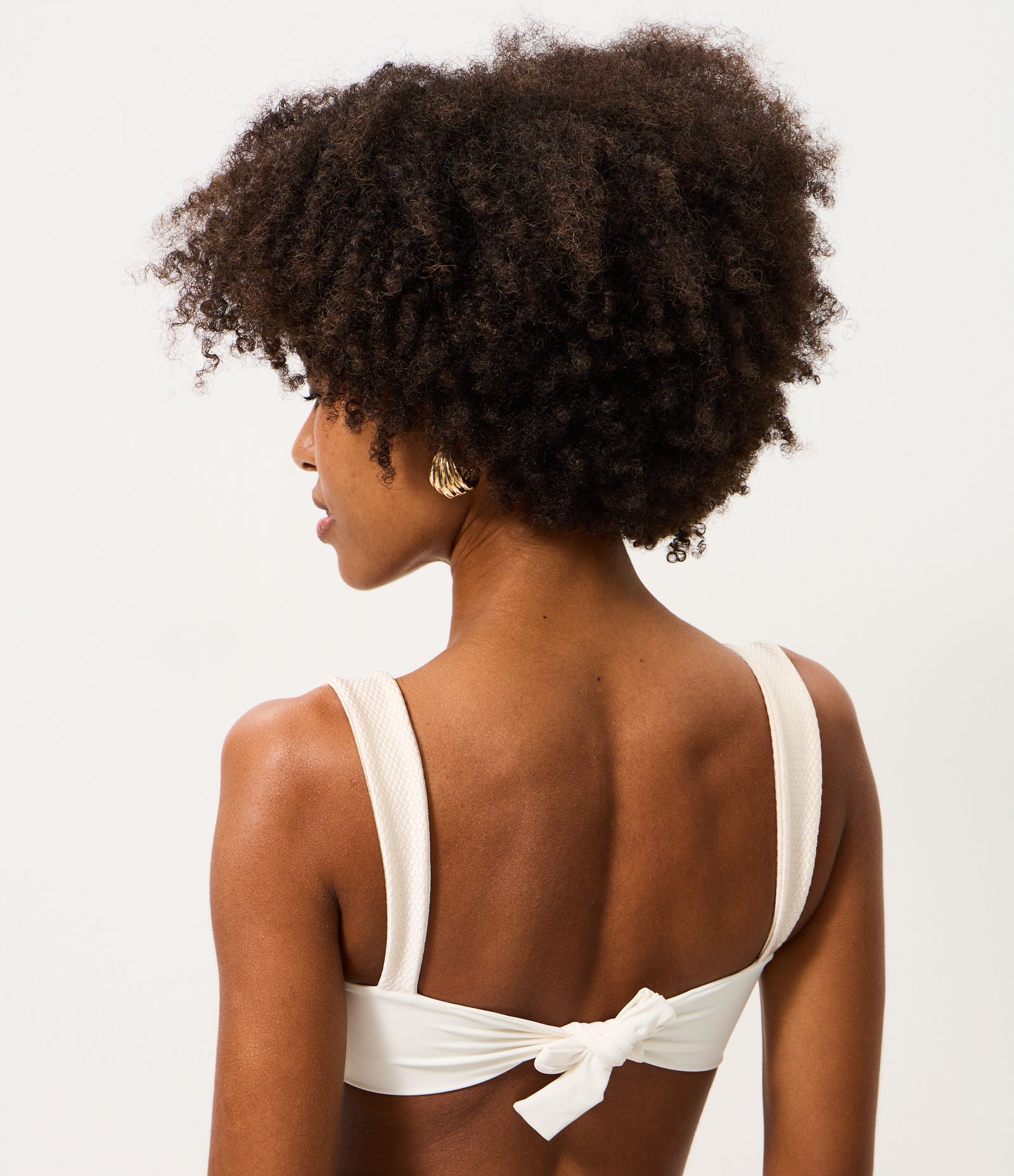 Biquíni Top Bandeau com Aviamento Branco 4
