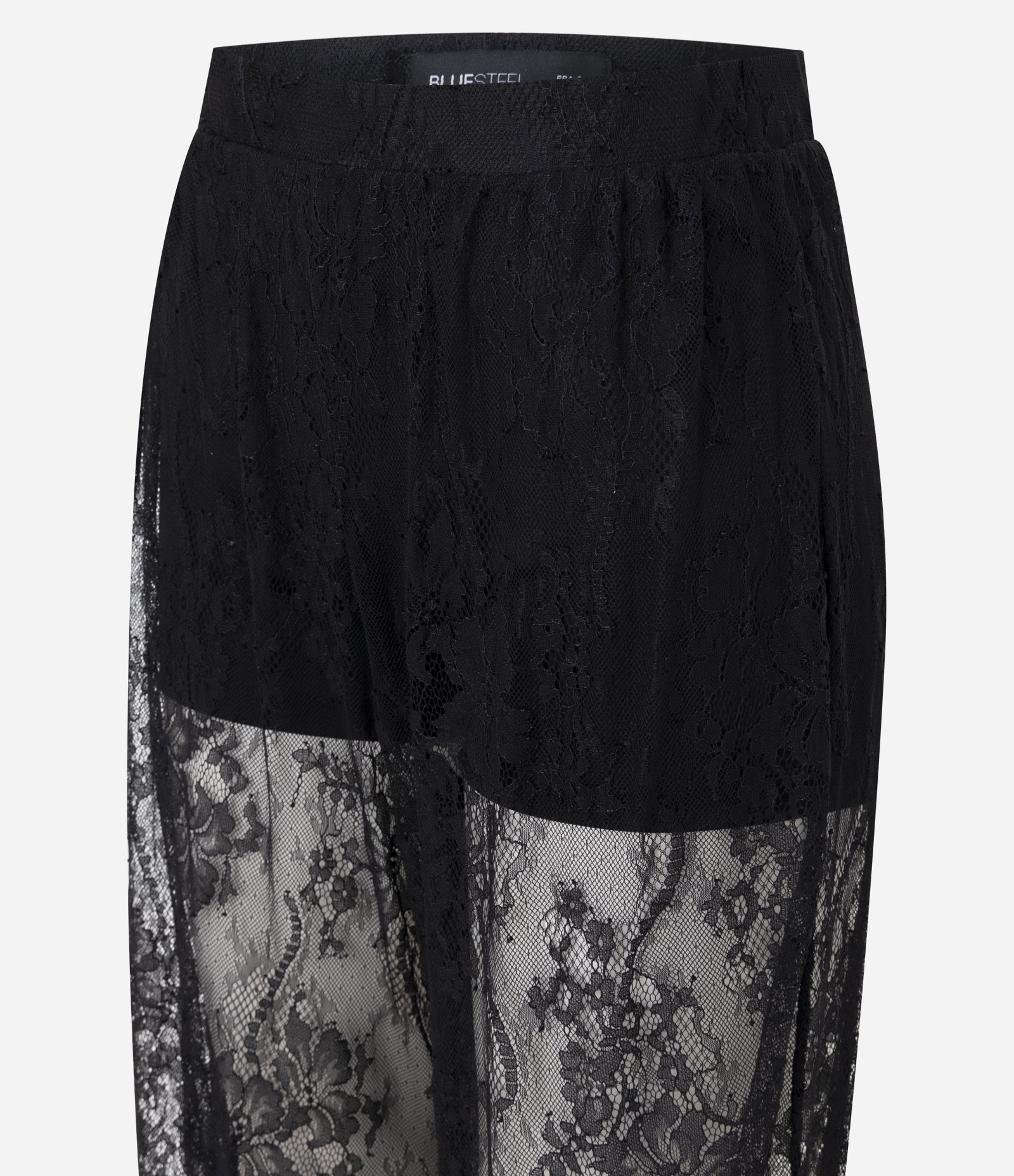Calça Aladim em Renda com Cós Elástico Preto 7