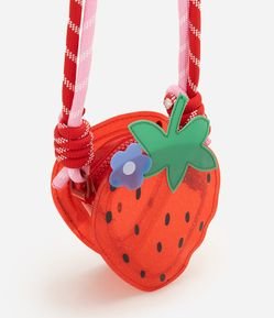 Bolsa Transversal Infantil com Formato de Moranguinho - Tam U