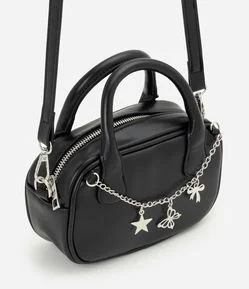 Bolsa Infantil PU Transversal com corrente e pins - Tam Único