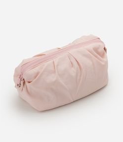 Necessaire Trapézio em Poliamida com Fechamento por Zíper