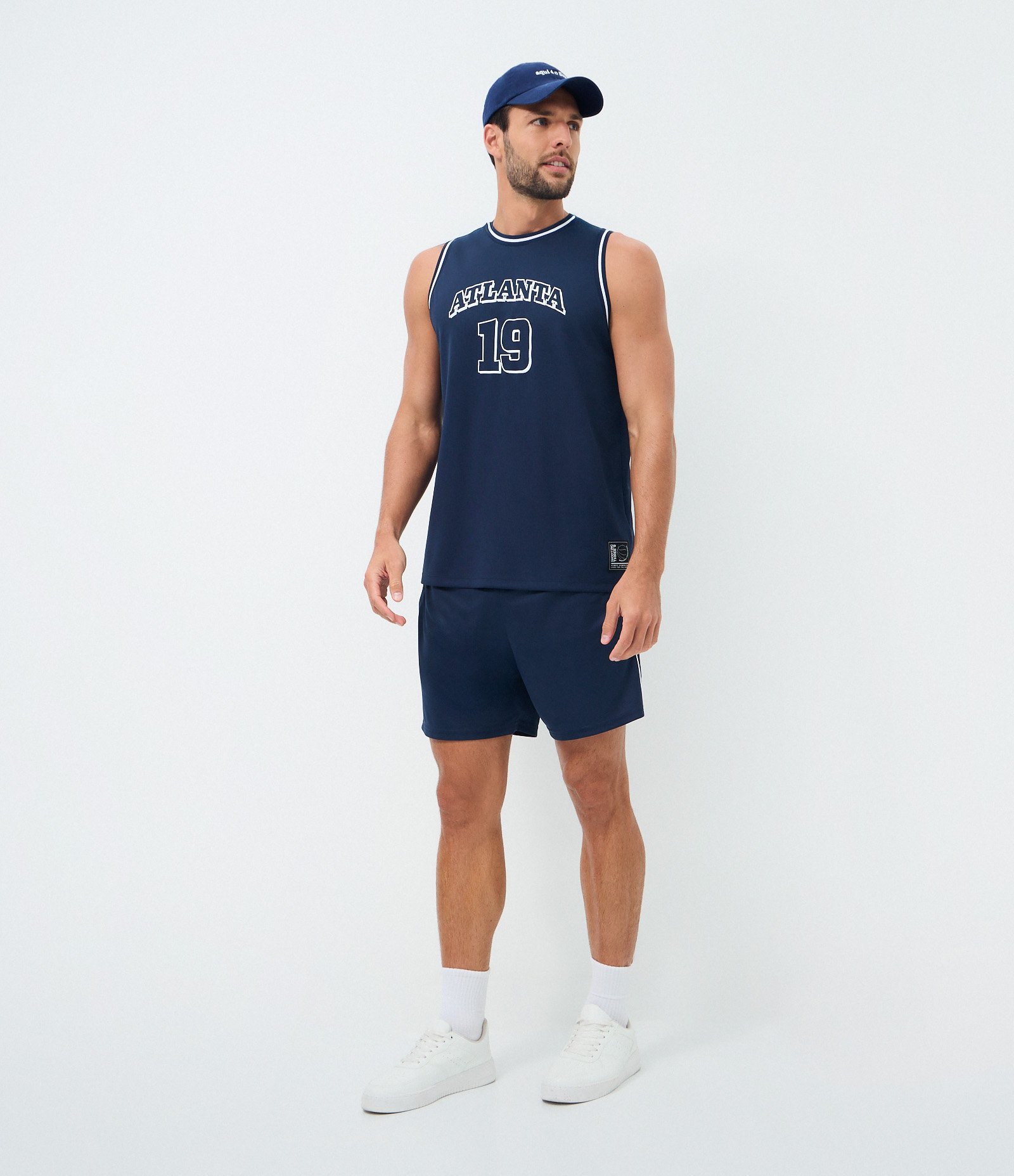 Regata Basquete Dry Atlanta com Numeração Azul 2