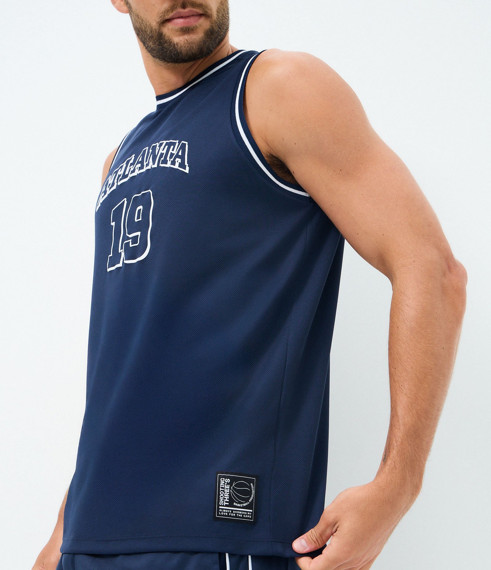 Regata Basquete Dry Atlanta com Numeração Azul 3