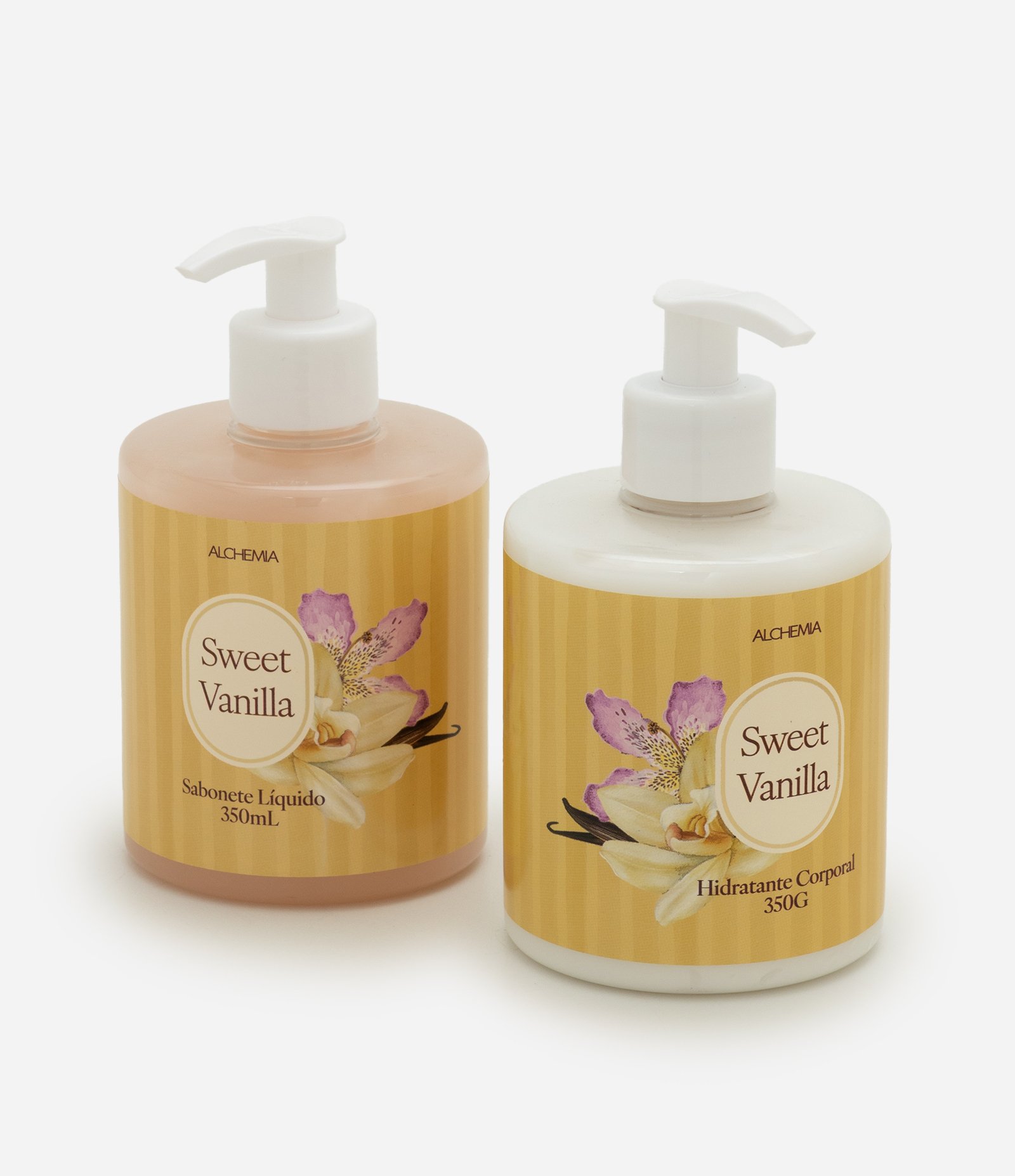 Kit Corporal Alchemia Sweet Vanilla com Sabonete Liquido 350ml + Hidratante 350ml  KIT 1