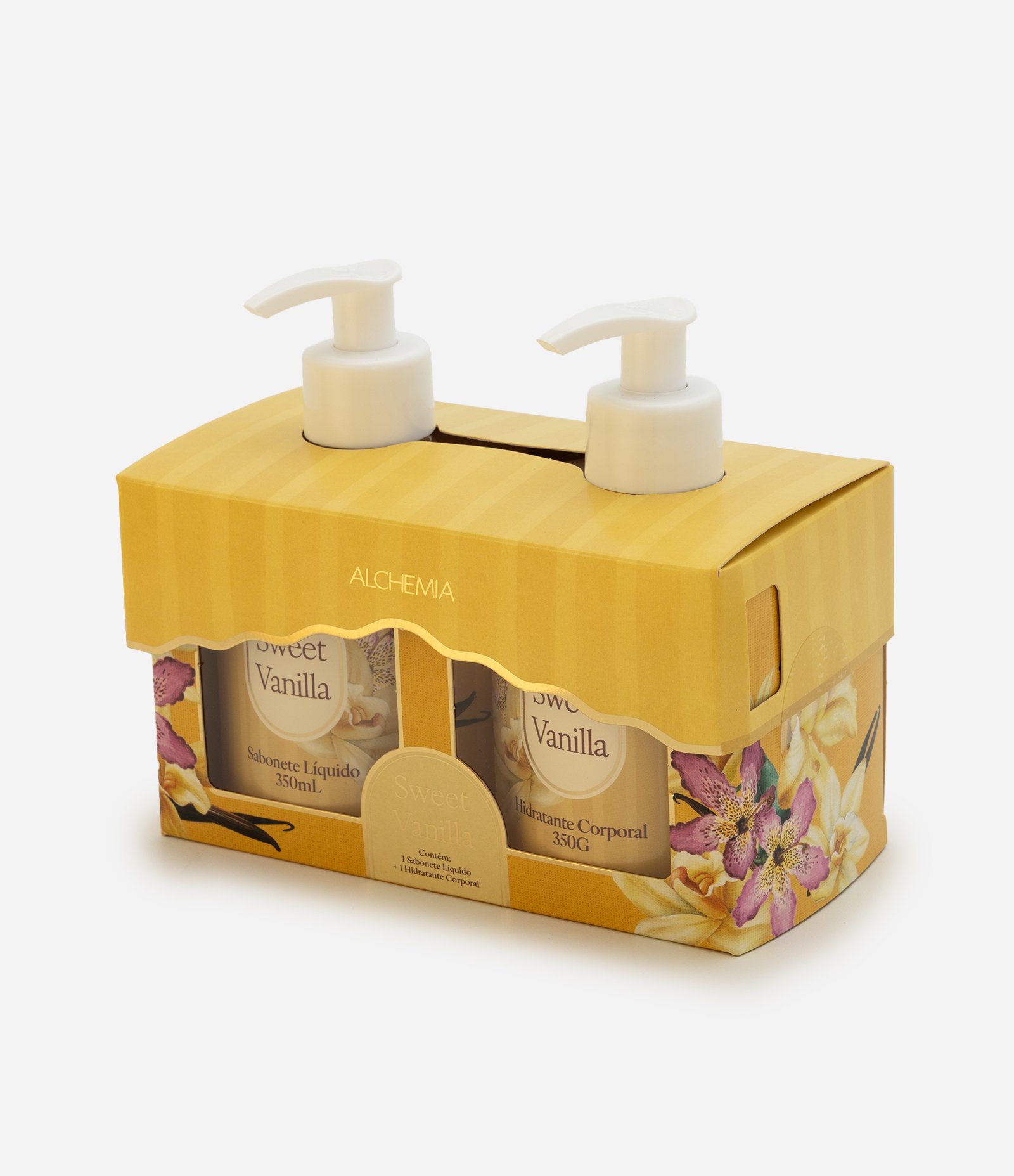 Kit Corporal Alchemia Sweet Vanilla com Sabonete Liquido 350ml + Hidratante 350ml  KIT 5