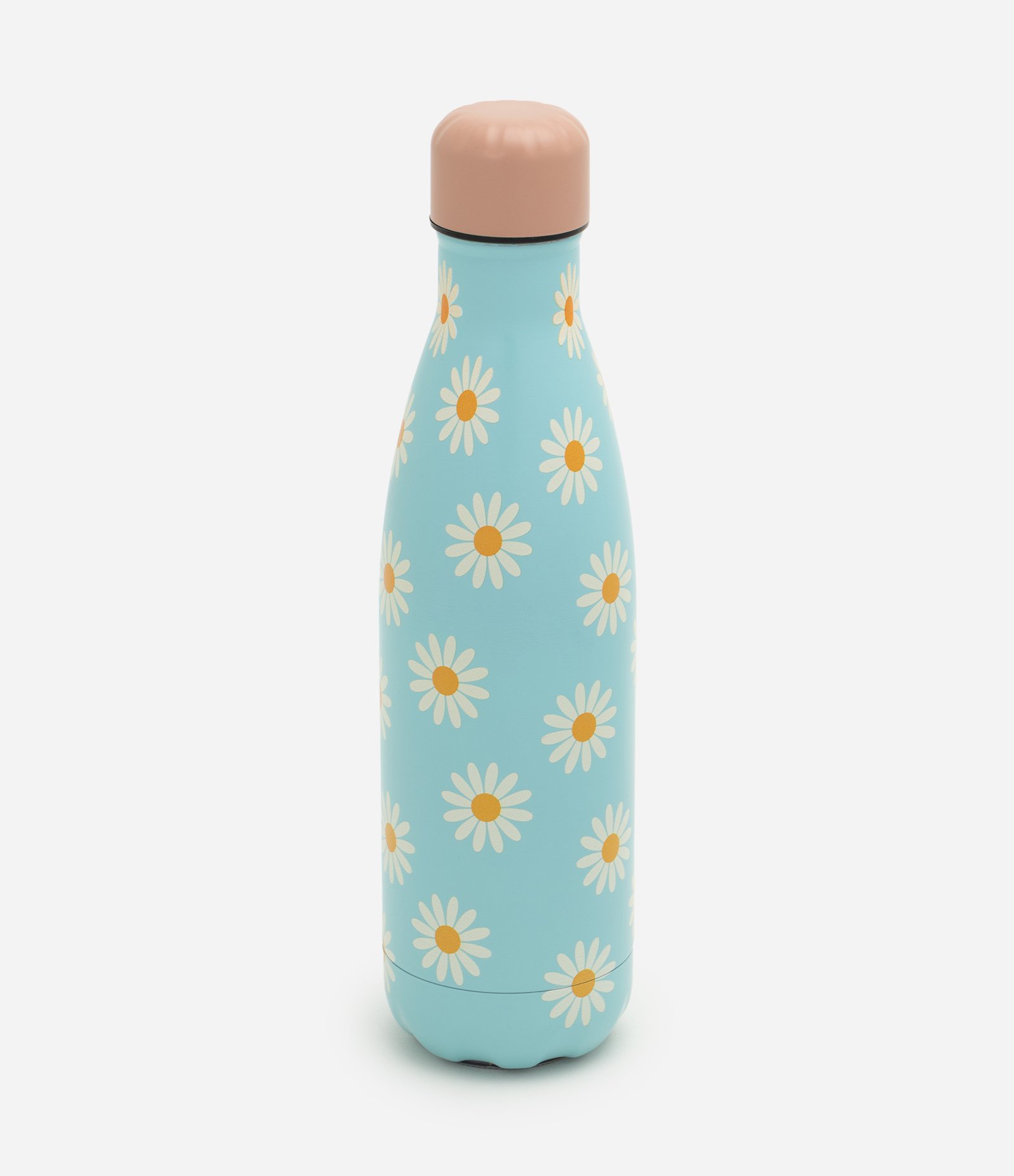 Garrafa em Metal com Estampa Floral 500ml Azul 1