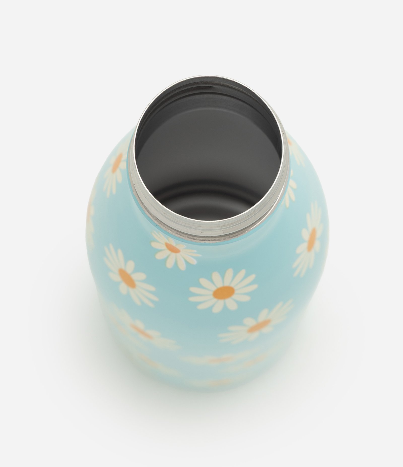 Garrafa em Metal com Estampa Floral 500ml Azul 2