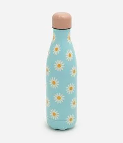 Garrafa em Metal com Estampa Floral 500ml