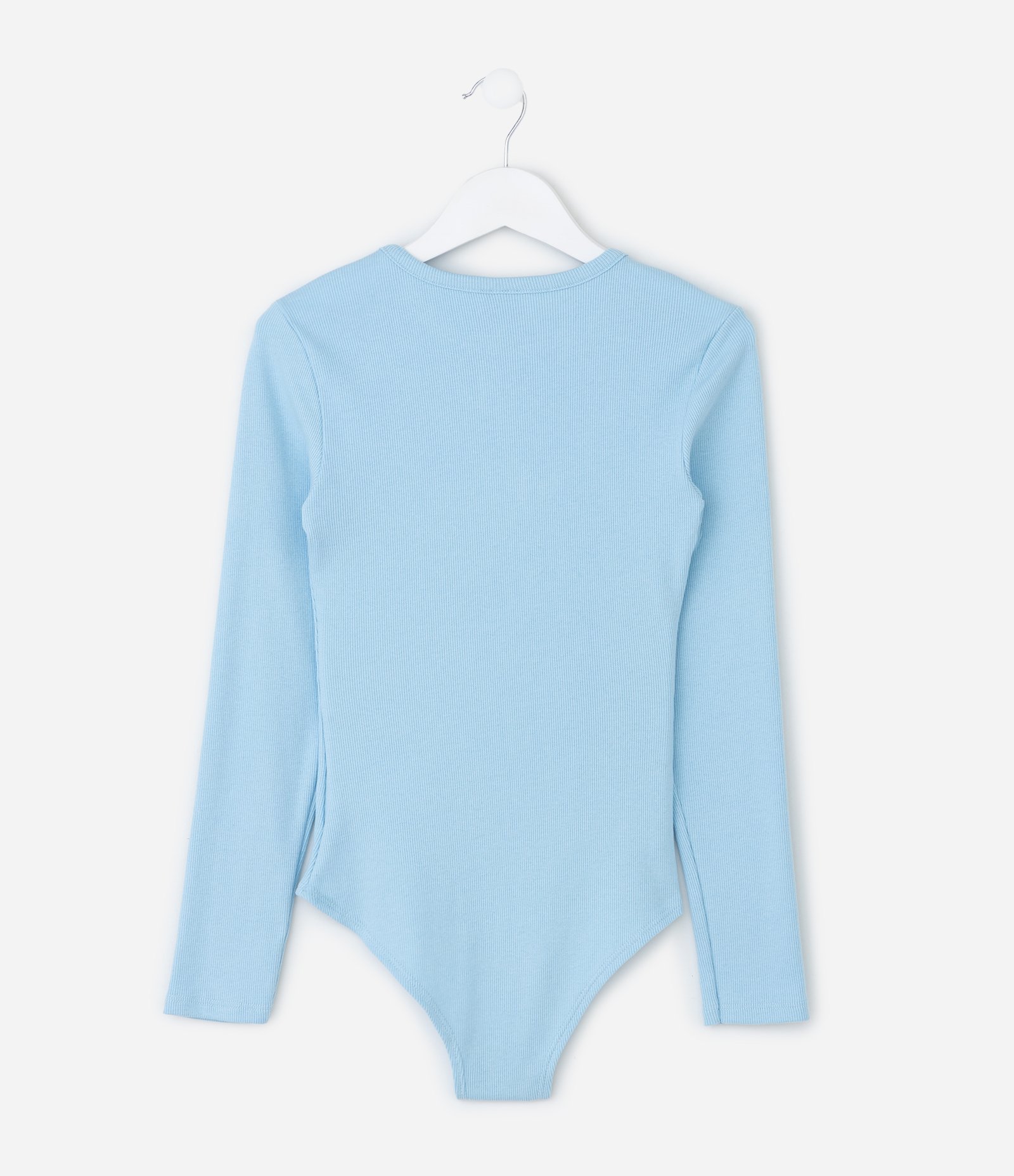Body Infantil com Manga Longa – Tam 7 a 16 Anos Azul Claro 2