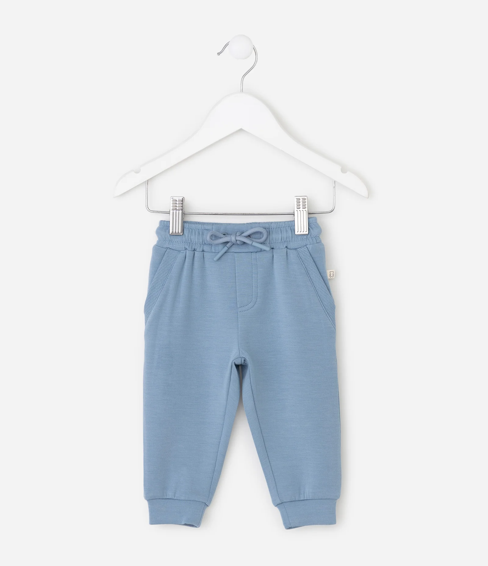 Calça Infantil com Cordão Ajustável - Tam RN a 18 Meses Azul 2