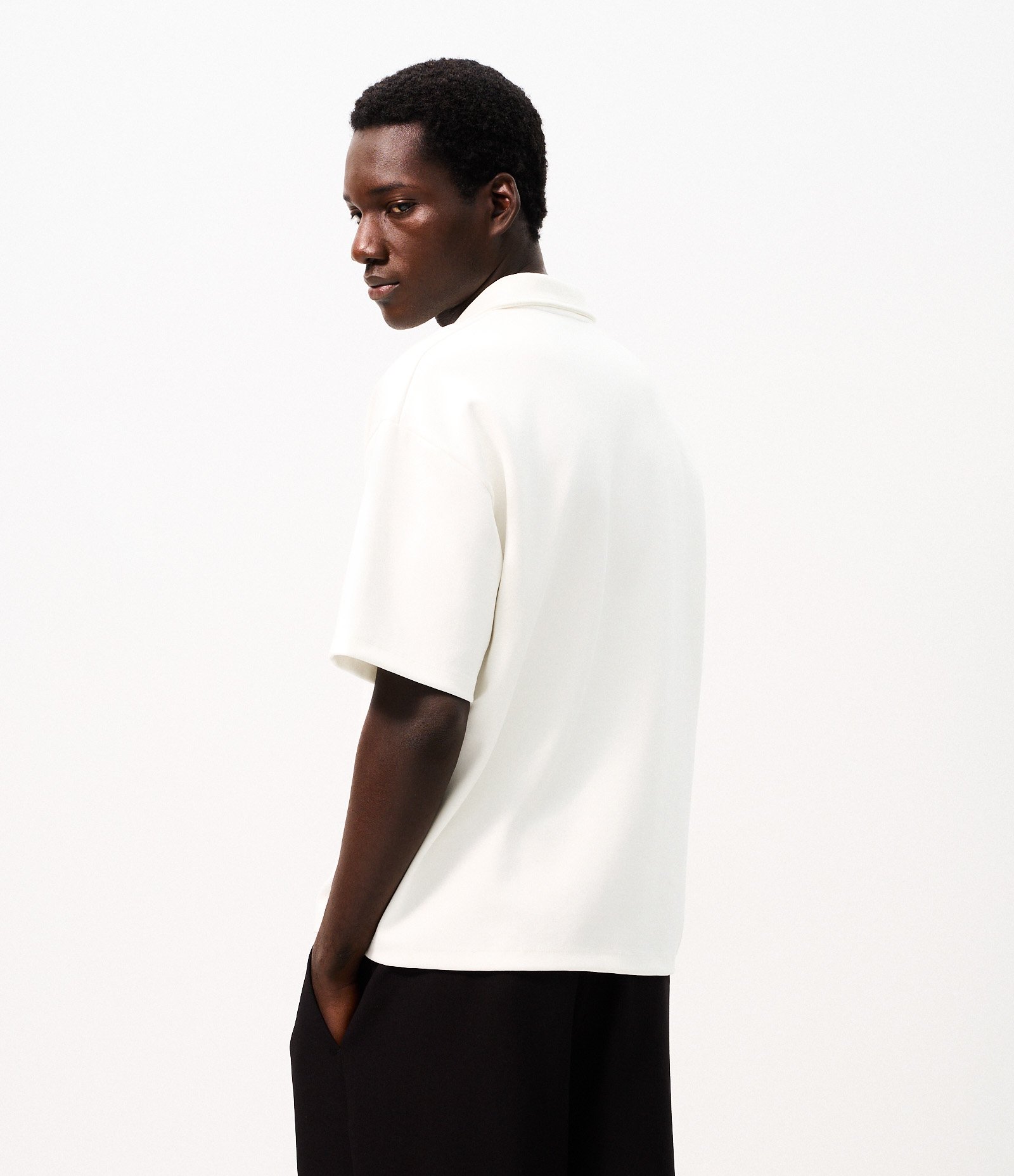 Polo Boxy Modal Branco 3