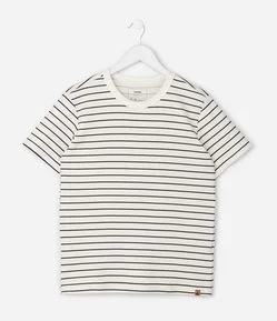 Camiseta Infantil Listra Trabalhada em Relevo – Tam 5 a 14 Anos