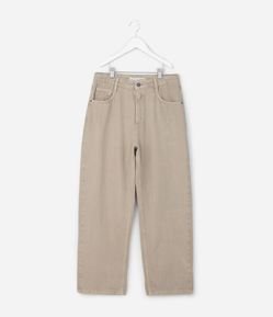 Calça Infantil Baggy em Sarja - Tam 7 a 14 Anos