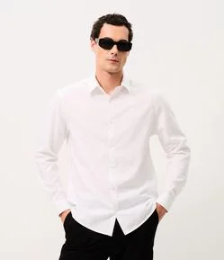 Camisa Regular em Fibra de Seda
