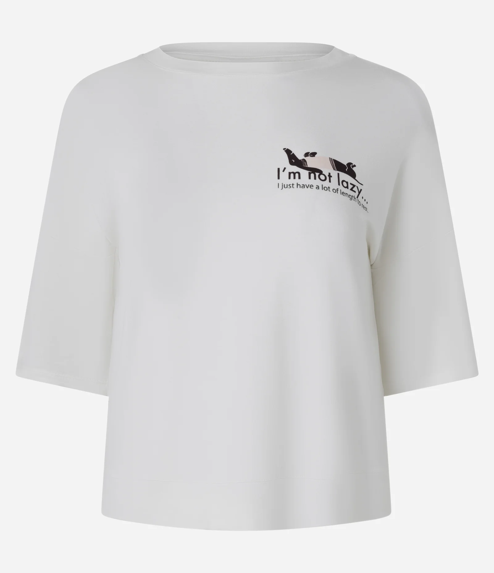 Blusa de Pijama Oversized em Moletinho com Estampa Lettering Branco 1