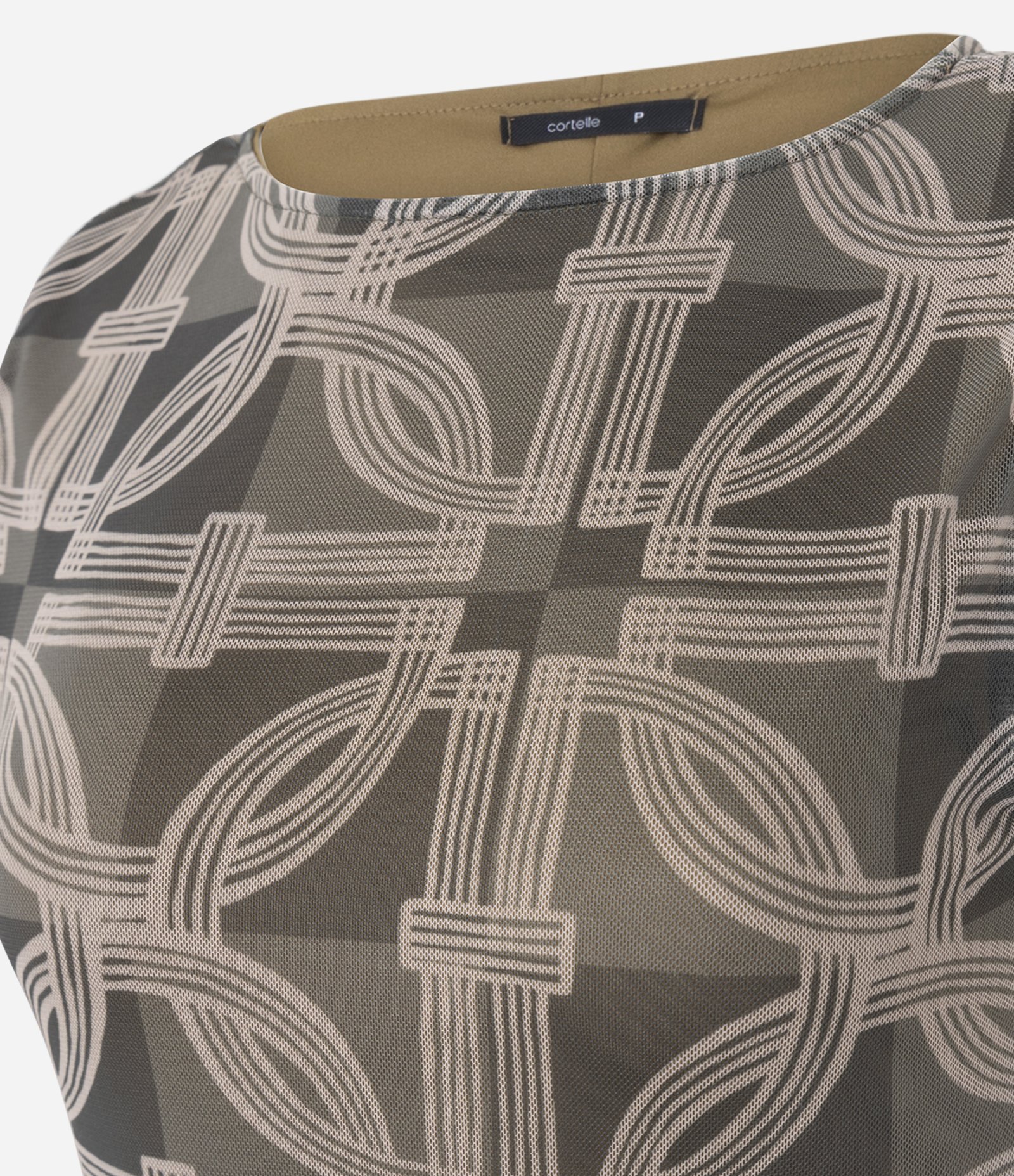 Vestido Longo em Tule com Drapeado Lateral e Aviamento Marrom 3