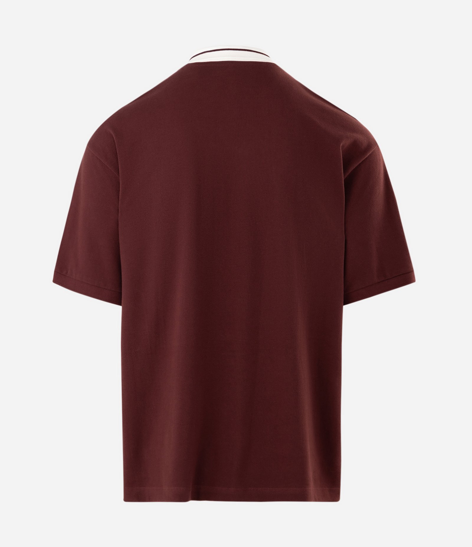 Camiseta Boxy em Piquet com Estampa Frontal Vermelho 5
