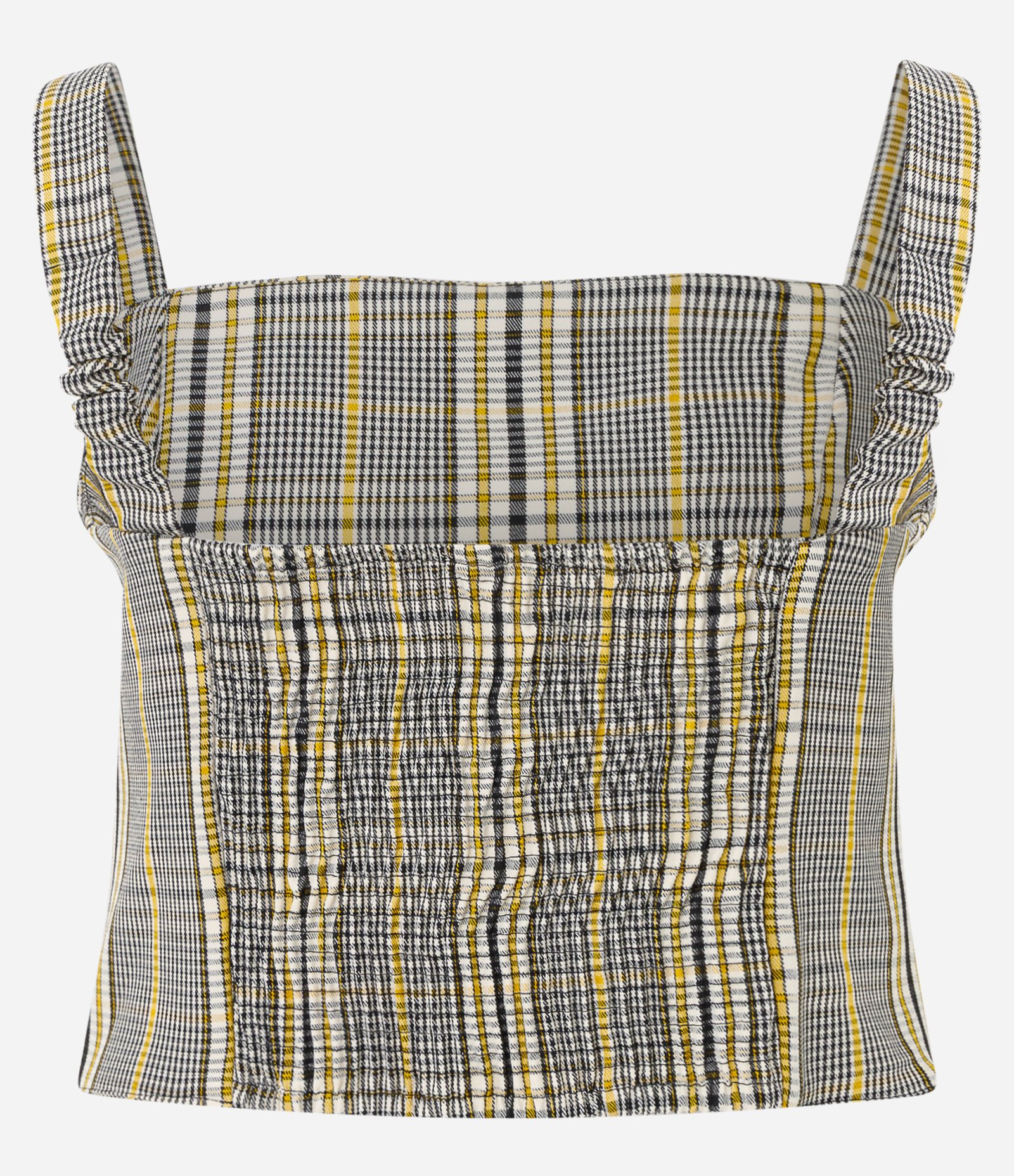 Blusa Alfaiatada com Estampa Xadrez e Zíper Multicores 6