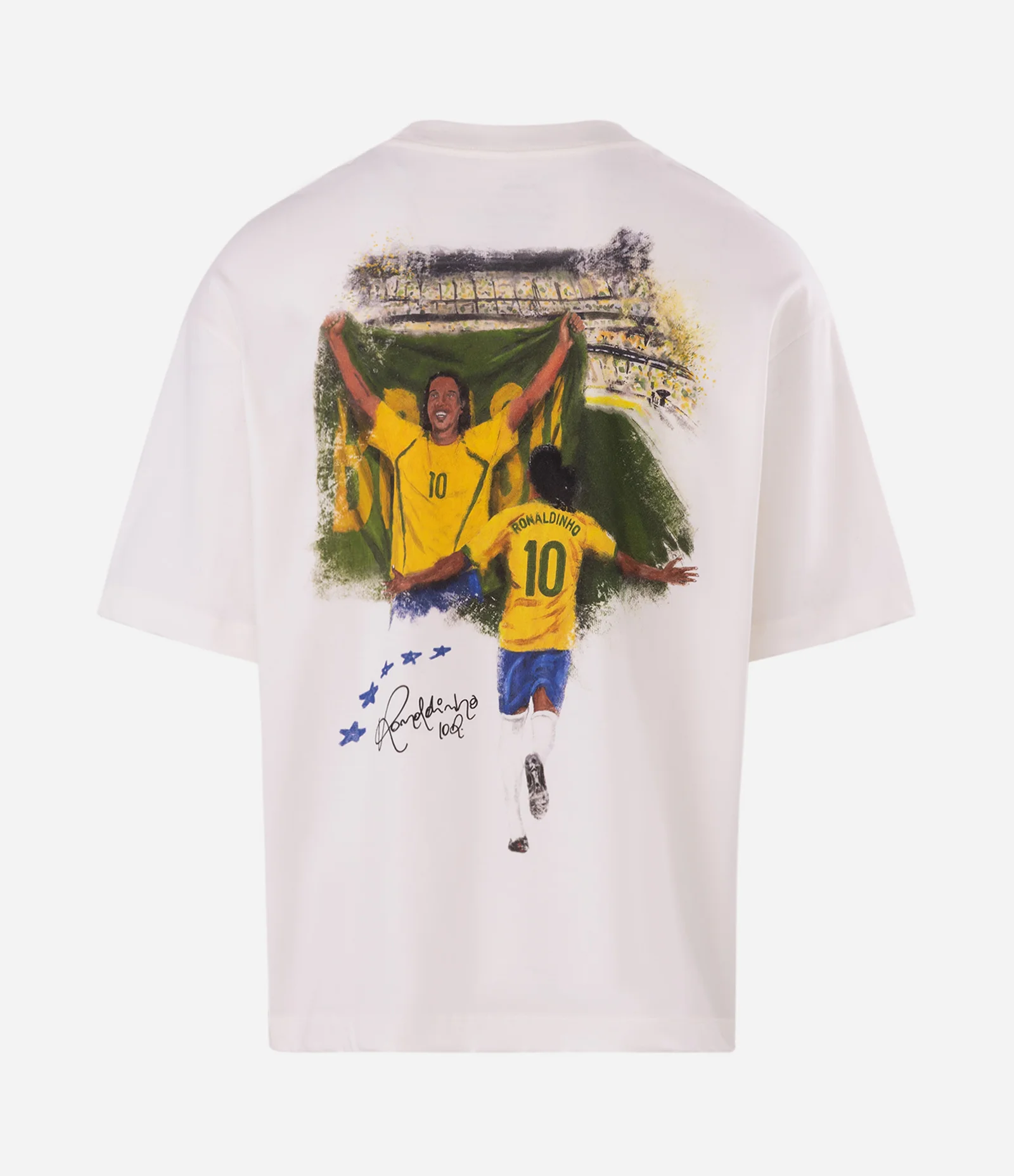Camiseta Relaxed Ronaldinho Campeão Branco 6