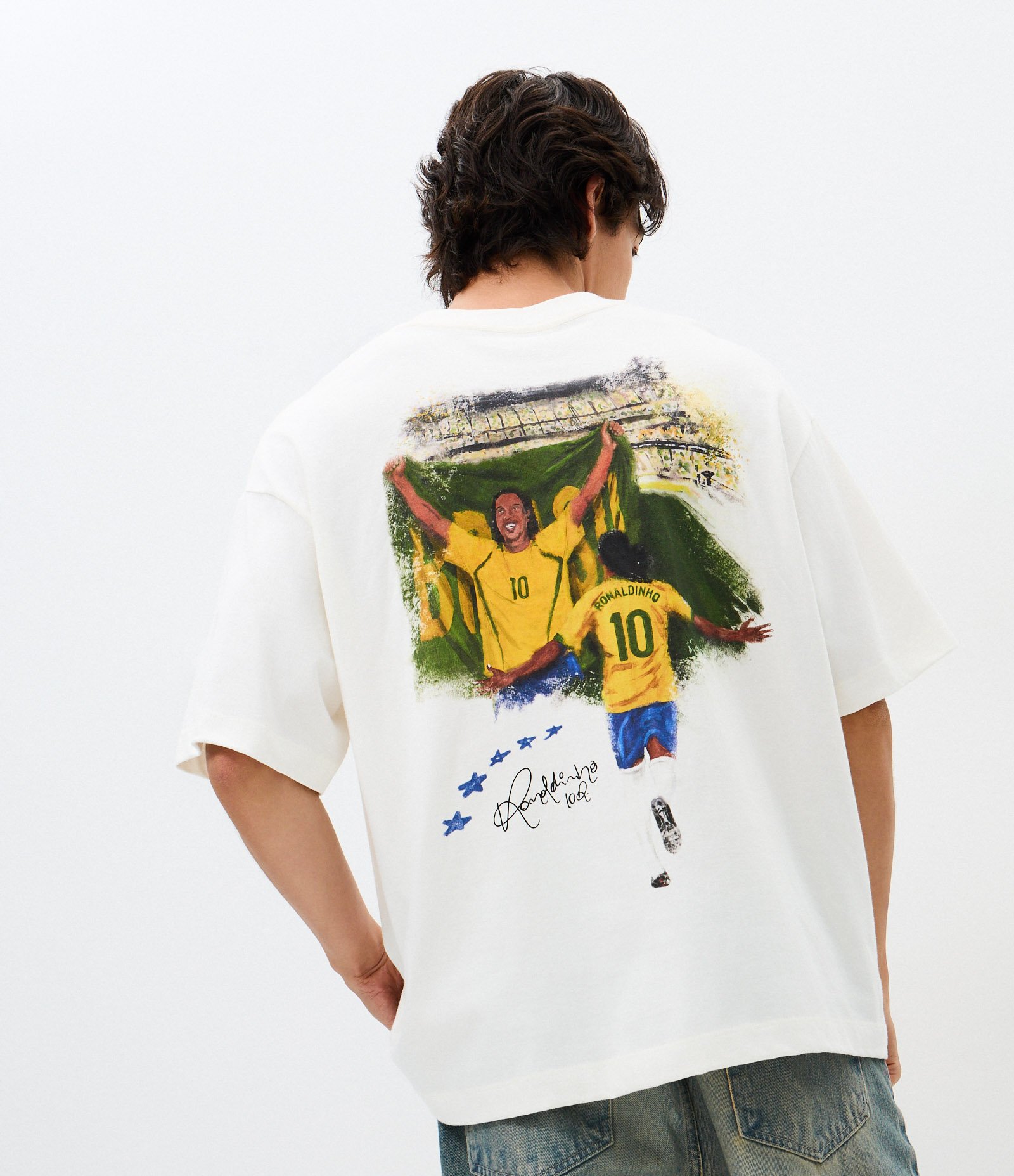 Camiseta Relaxed Ronaldinho Campeão Branco 1