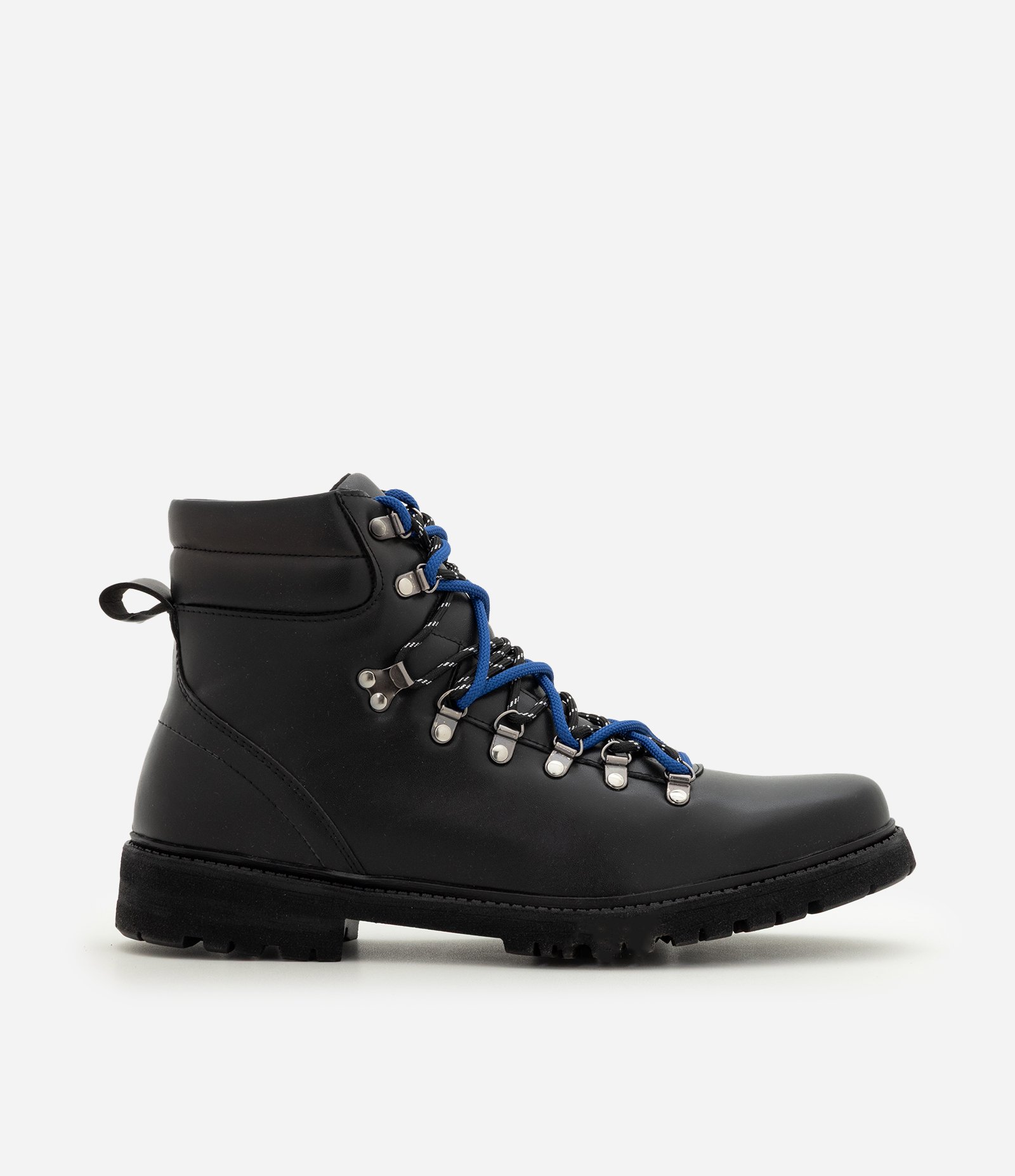 Bota Trekking em PU com Atacador Bicolor Preto 1