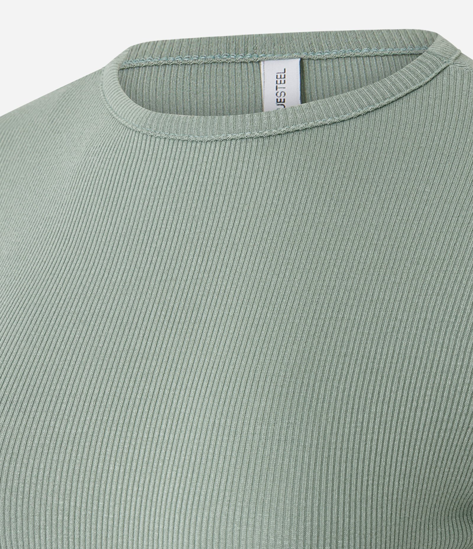 Blusa Manga Curta com Gola Redonda Verde Claro 3