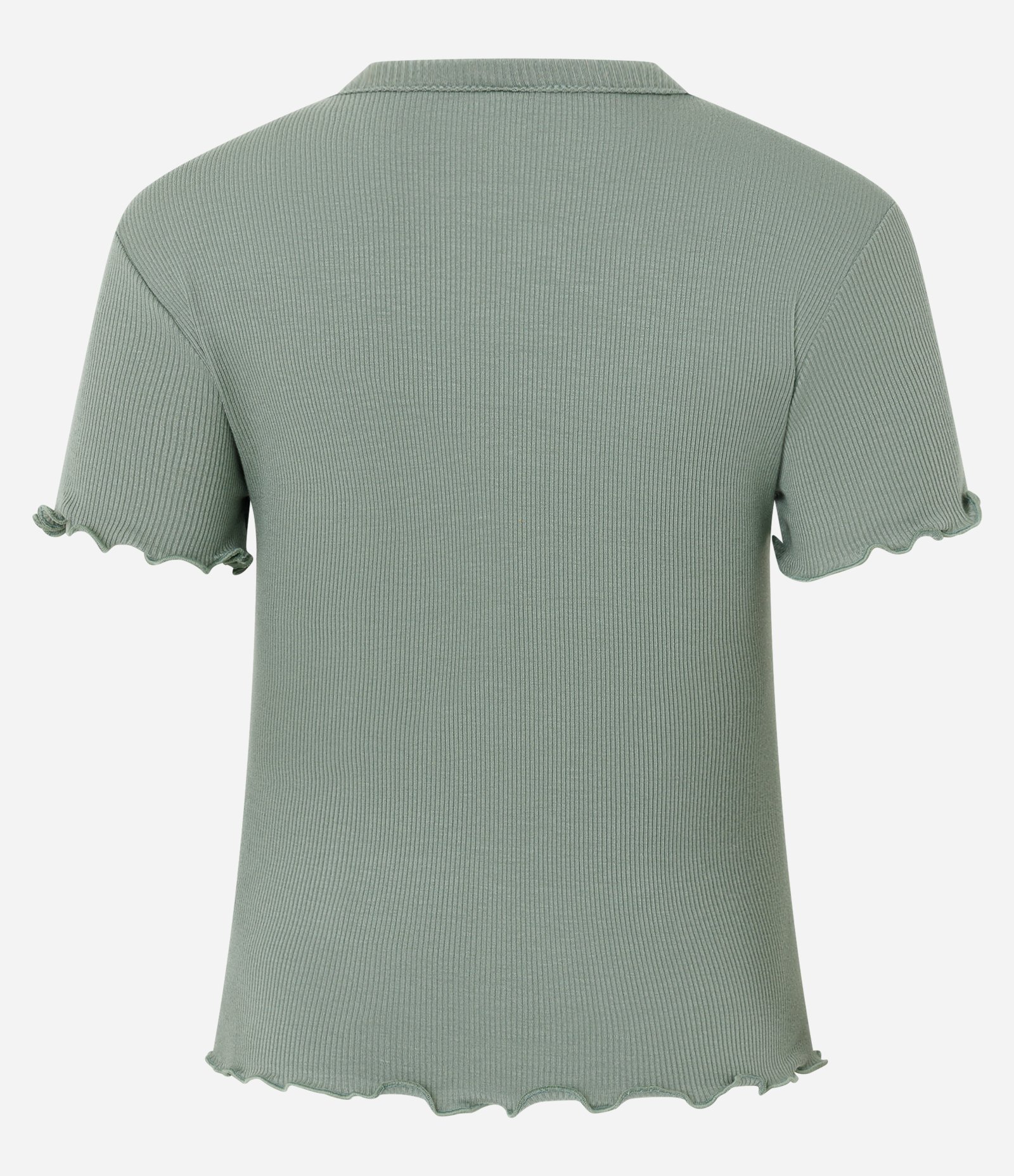 Blusa Manga Curta com Gola Redonda Verde Claro 4