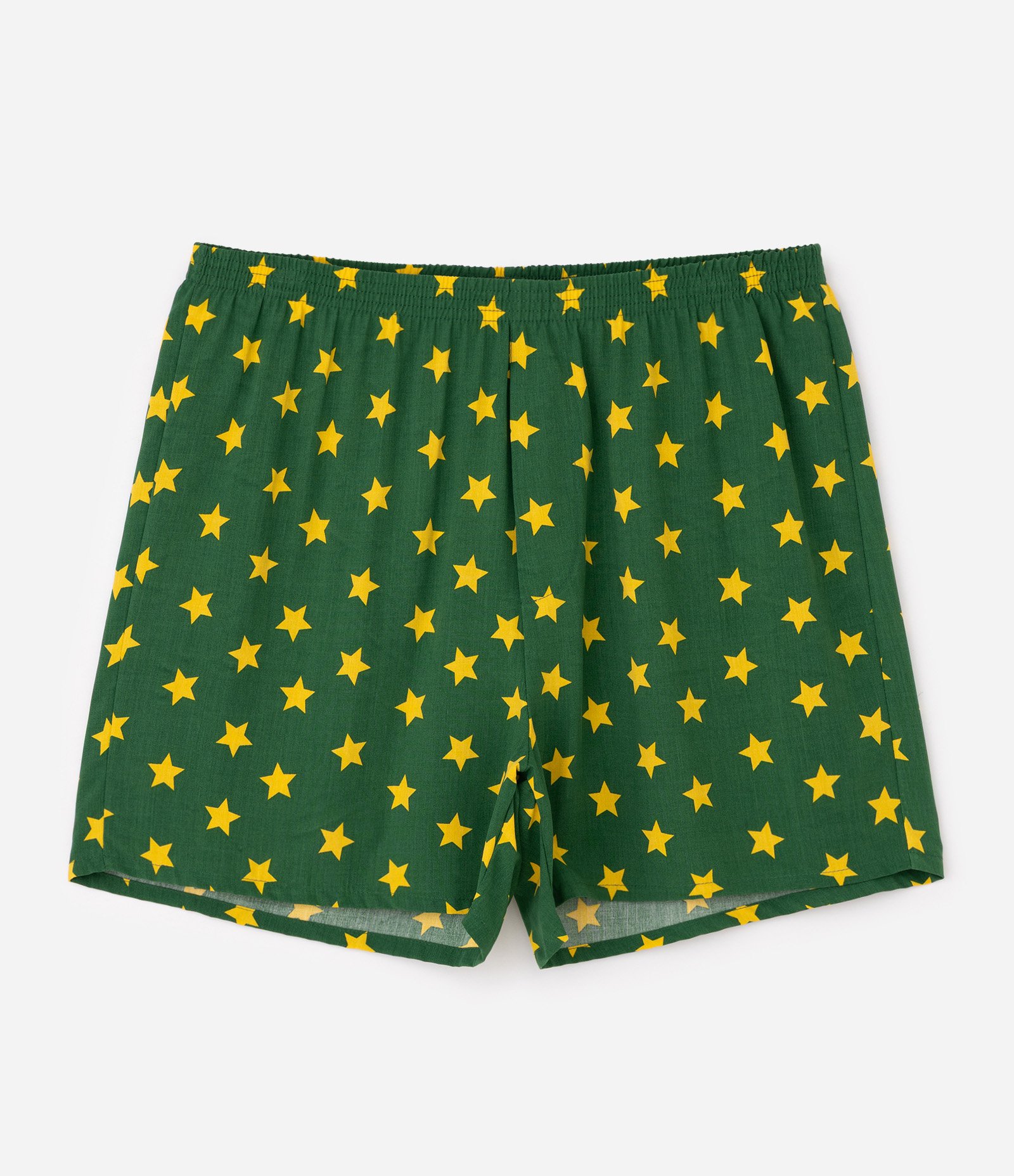 Cueca Samba-Canção com Estampa de Estrelas Verde 4