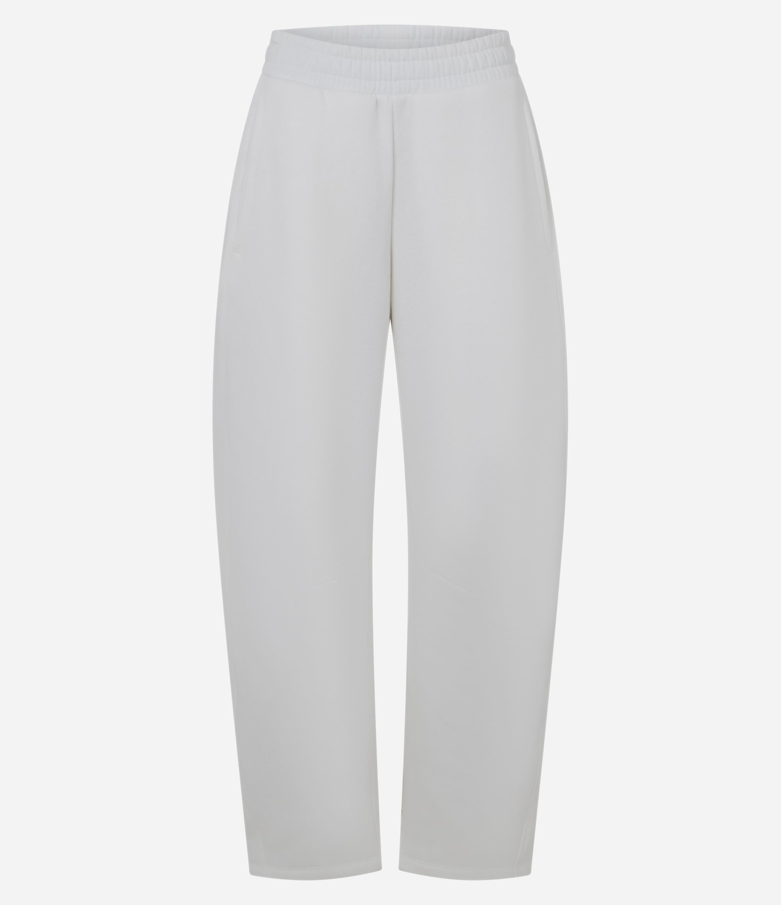Calça Barrel de Moletom Branco 5