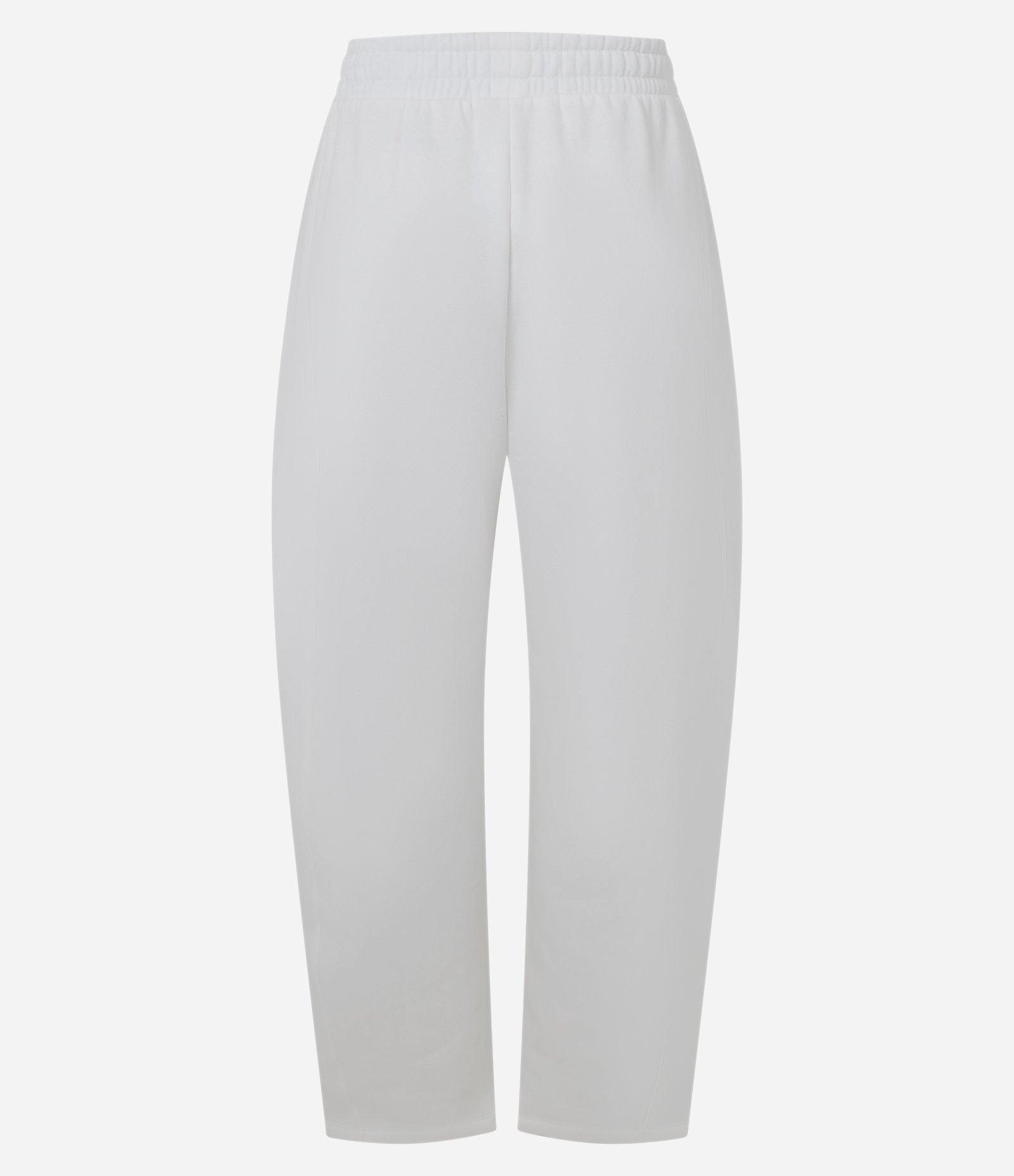 Calça Barrel de Moletom Branco 6