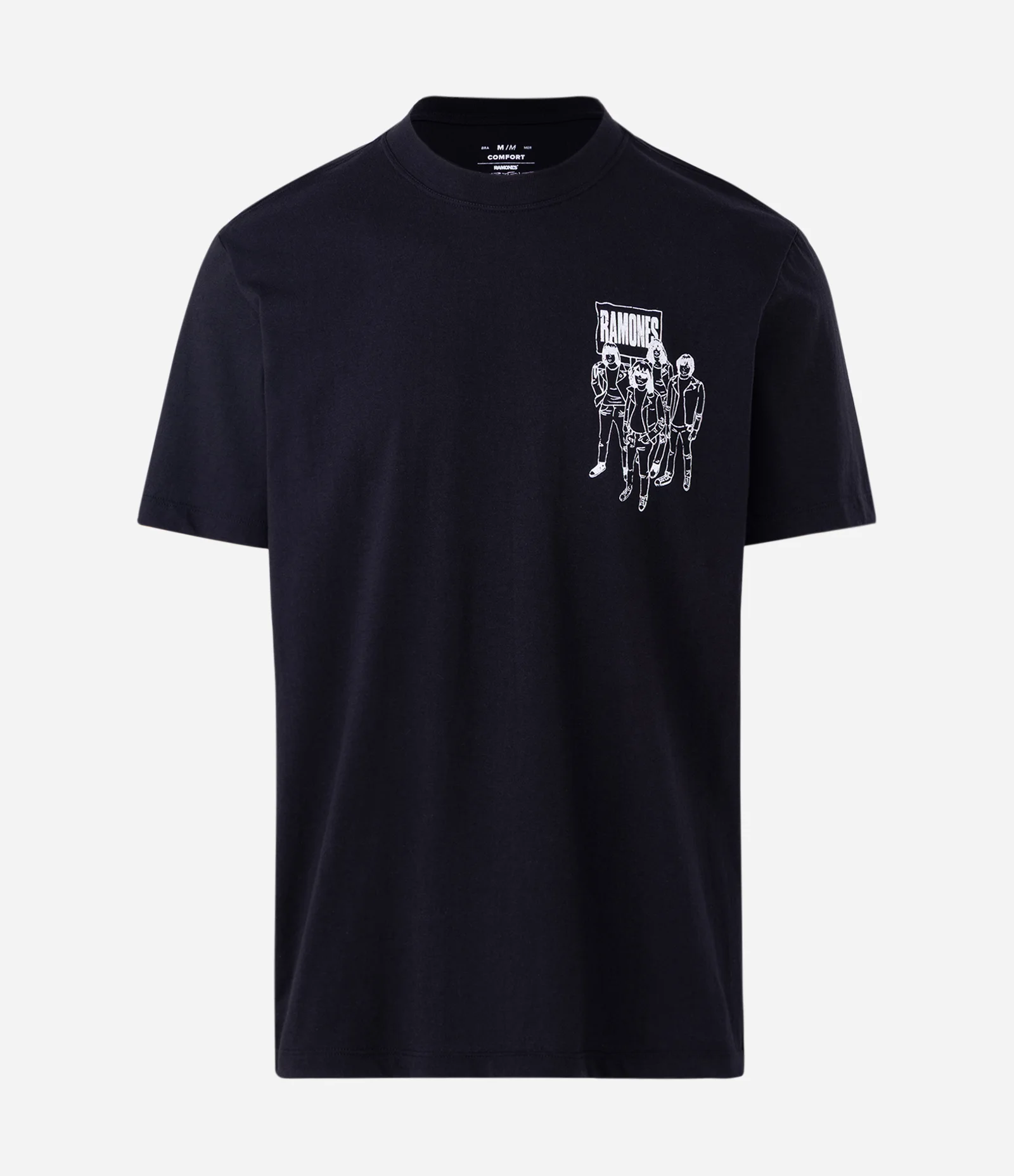 Camiseta Manga Curta Ramones Rockaway Beach Preto 1