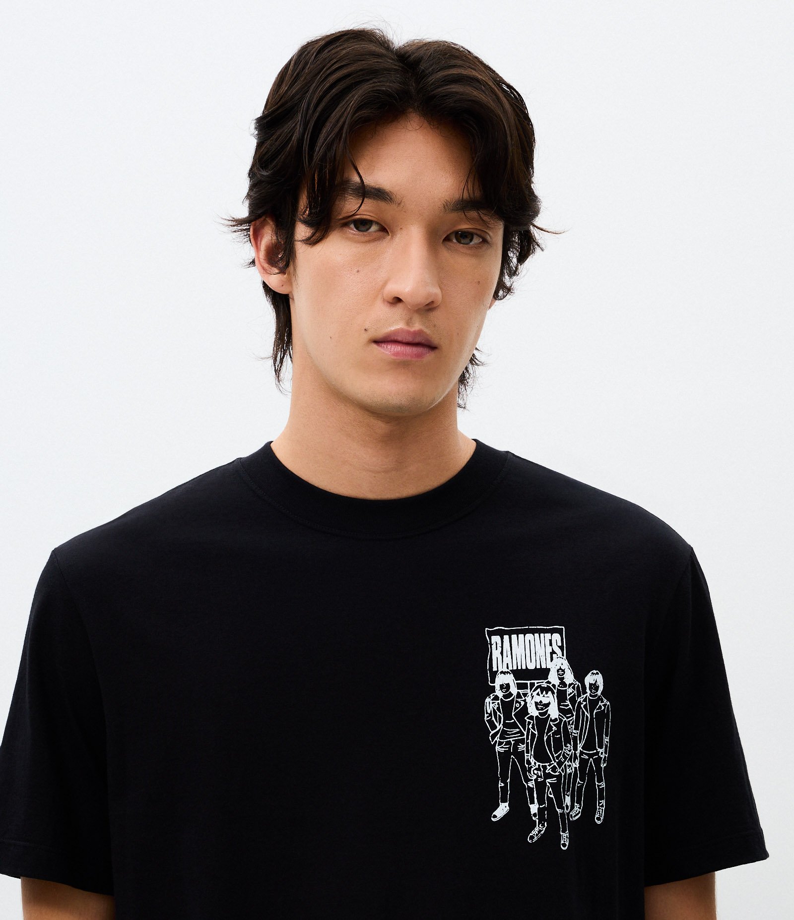 Camiseta Manga Curta Ramones Rockaway Beach Preto 3