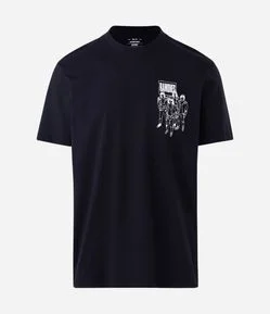 Camiseta Manga Curta Ramones Rockaway Beach