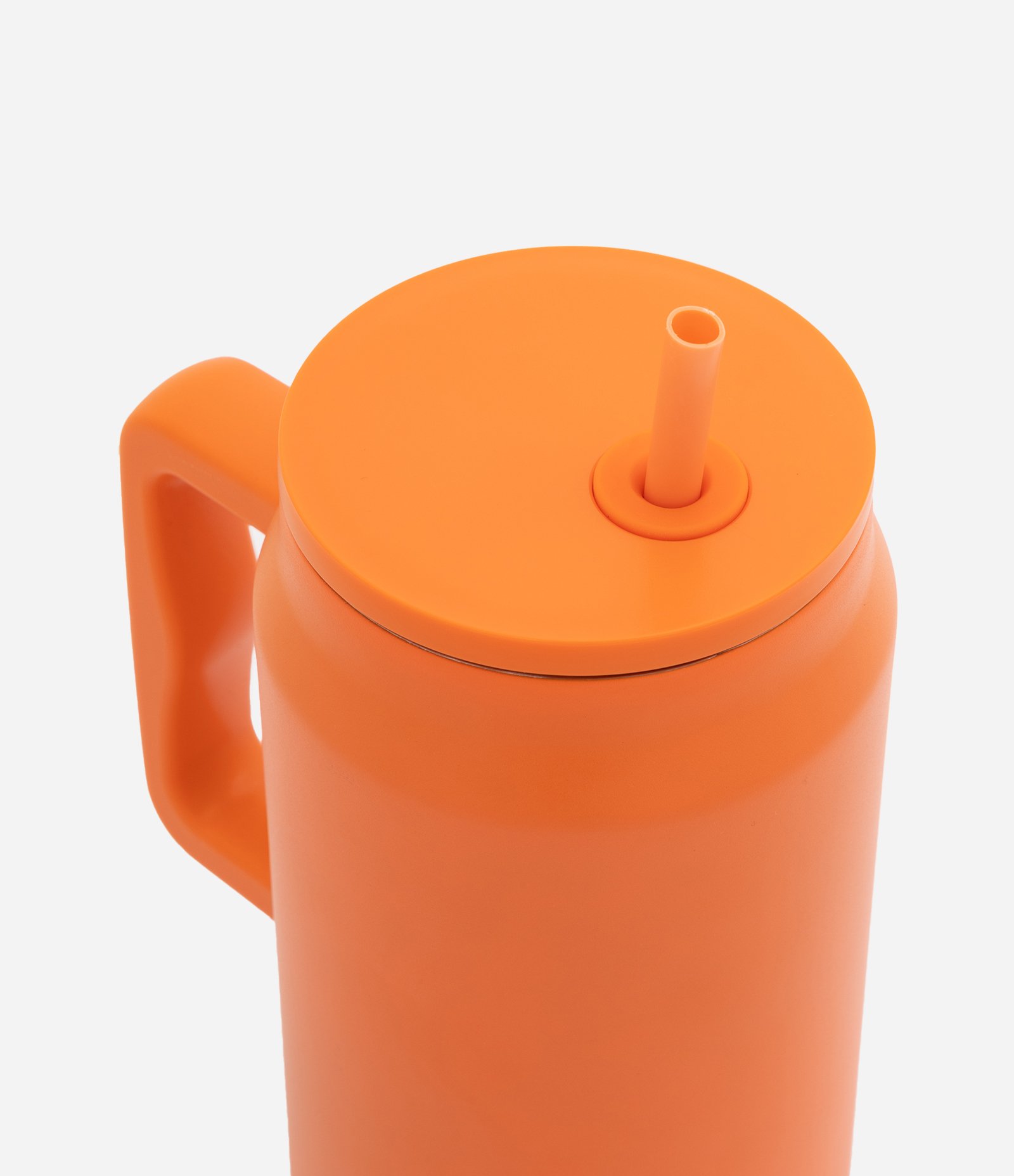 Copo Térmico em Aço Inoxidável com Canudo Removível Laranja 3