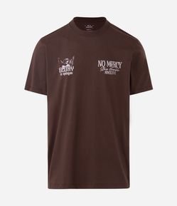 Camiseta Manga Curta No Mercy com Estampa nas Costas