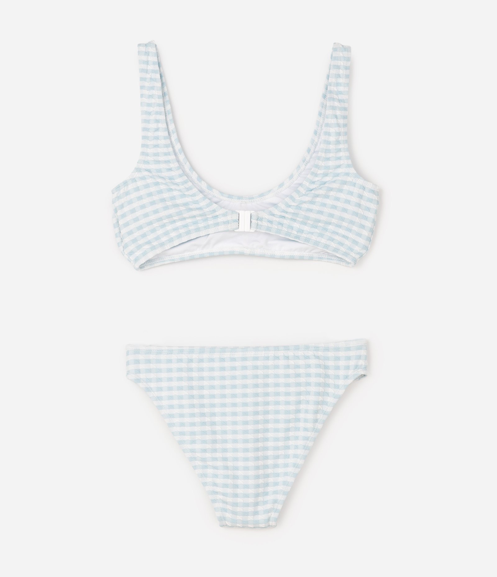 Biquini Top e Bottom Infantil Microfibra Vicky Fuzarka Texturizado 9-10-15-16 Azul 2