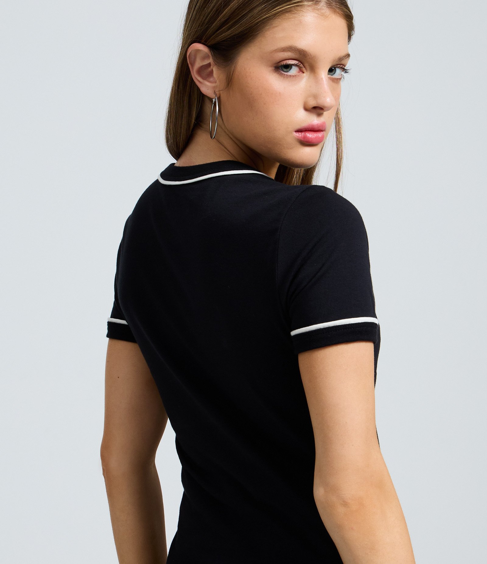 Camiseta em Algodão com Estampa do Diabo Veste Prada Preto 4