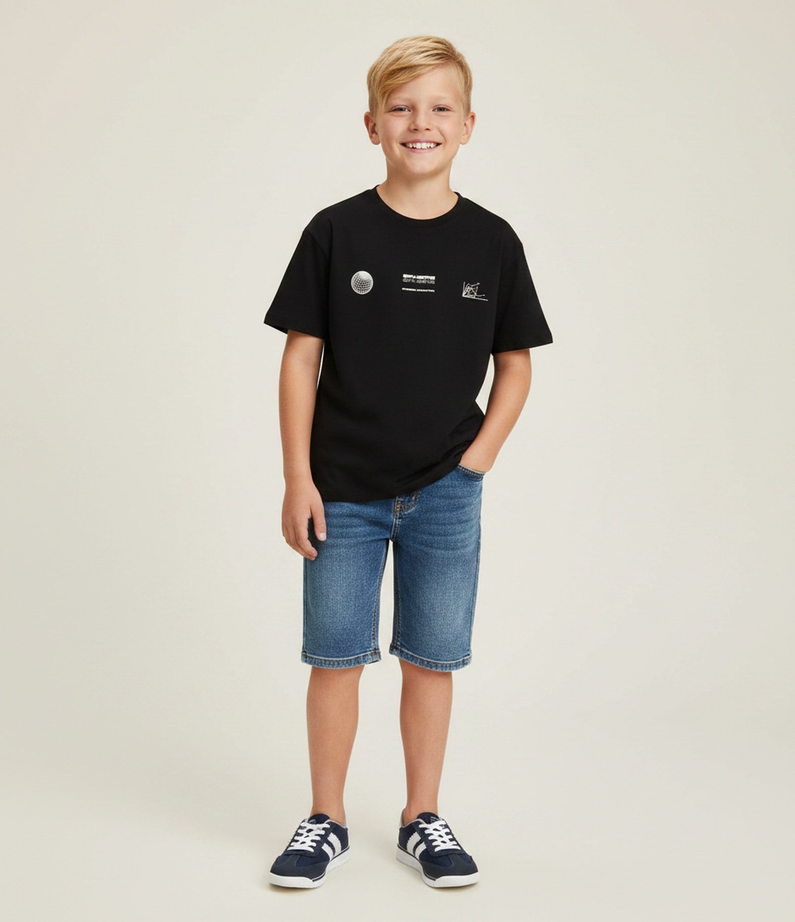 Camiseta Infantil com Tecnologia Dry e Estampa Lettering – Tam 5 a 14 Anos Preto 1