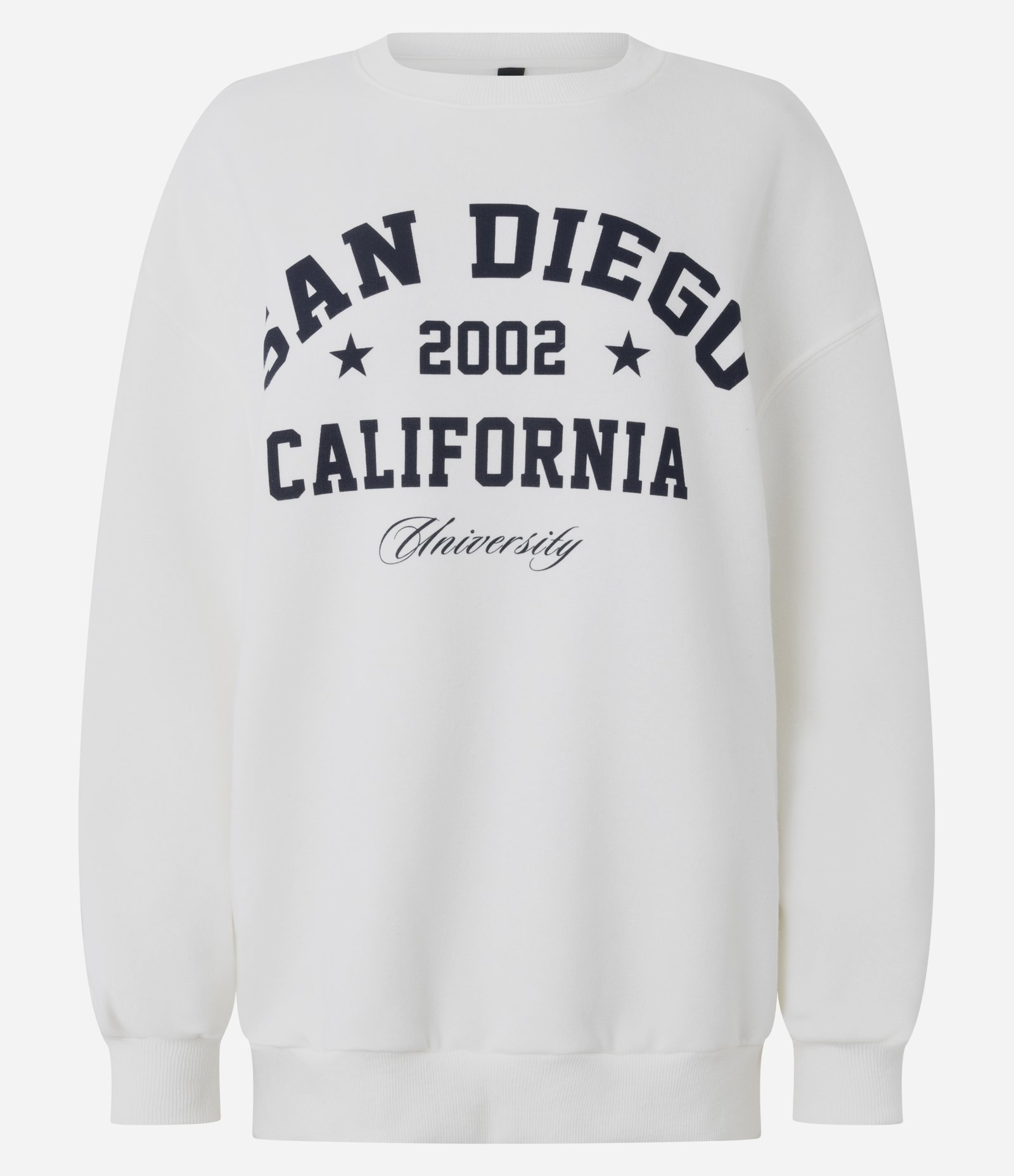 Casaco Fechado College em Moletinho com Lettering San Diego Branco 5